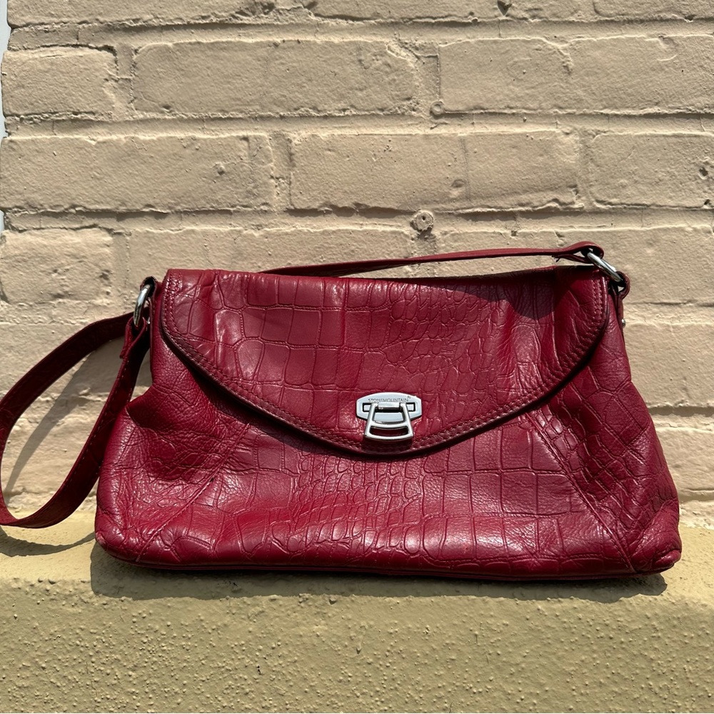 Stone Mountain Vintage Scale-Embossed Shoulder Bag